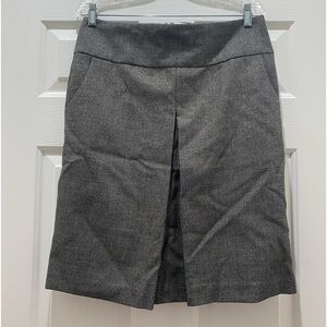 J Crew Grey Wool Skirt Pencil Skirt, size 10